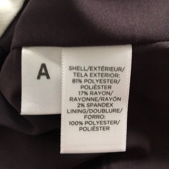 LOFT Lined Twill Plum MARISA Trouser Pant - Picture 3 of 5